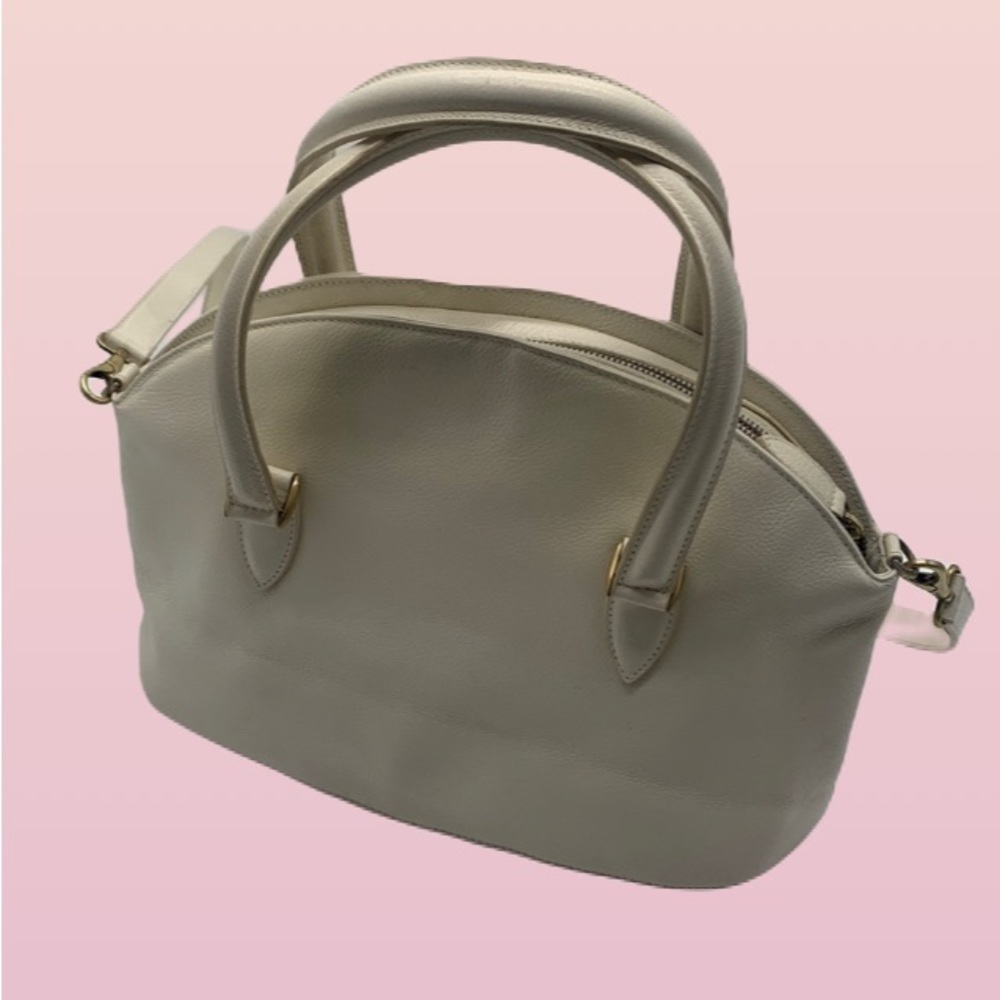 Vintage Coach Classic White Leather Bag - Picture 2 of 16
